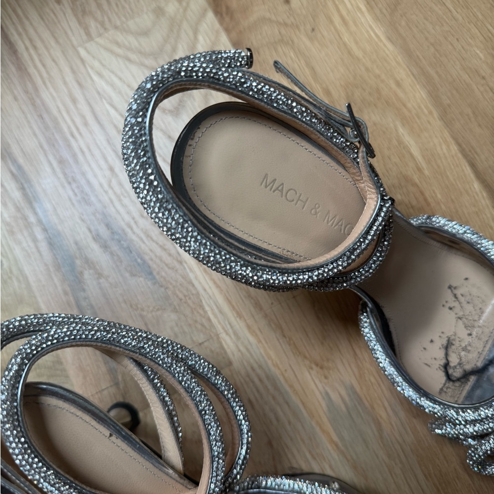 MACH & MACH Double Bow embellished PVC pumps size 38.5 - Picture 3 of 5
